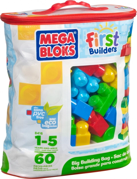 Mega Bloks First Builders großer Beutel mit Bausteinen (60 Stk.)