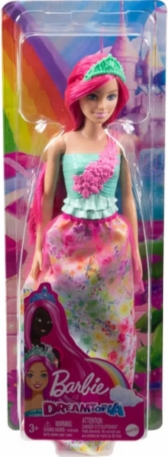 Barbie Dreamtopia Prinzessinnenpuppe mit himbeerfarbenen Haaren - 1 Stück
