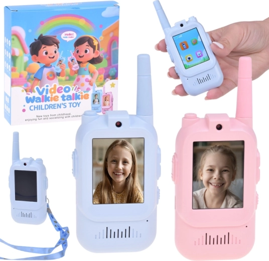 XREC Video-Walkie-Talkies für Kinder (2er-Set) mit 2"-LCD und Kamera