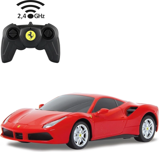 Jamara Ferrari 488 GTB RC-Auto 1:24 rot, 2,4 GHz – 1 Stück