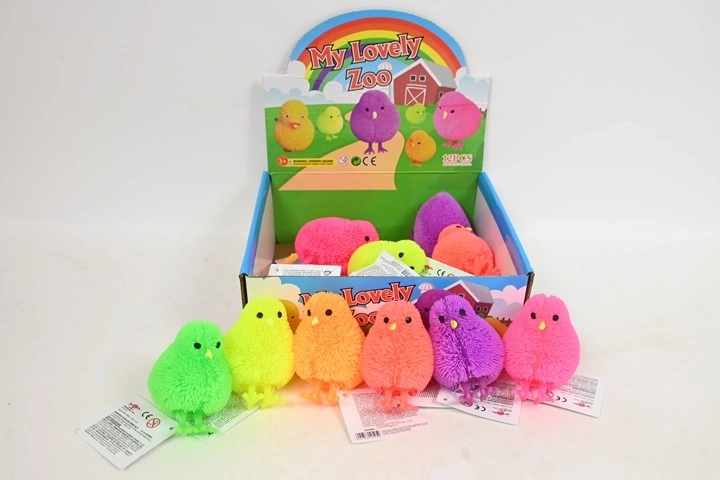 Leuchtendes Quetsch-Küken – Anti-Stress-Spielzeug (12 Stk. im Display)