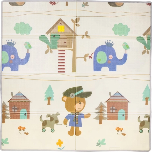 Kinder-Spielmatte 142 × 142 cm Bär Chipolino