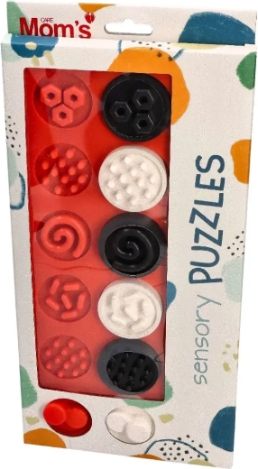 Kontrastreiche sensorische Puzzle-Ringe XL 6M+ Mom's Care