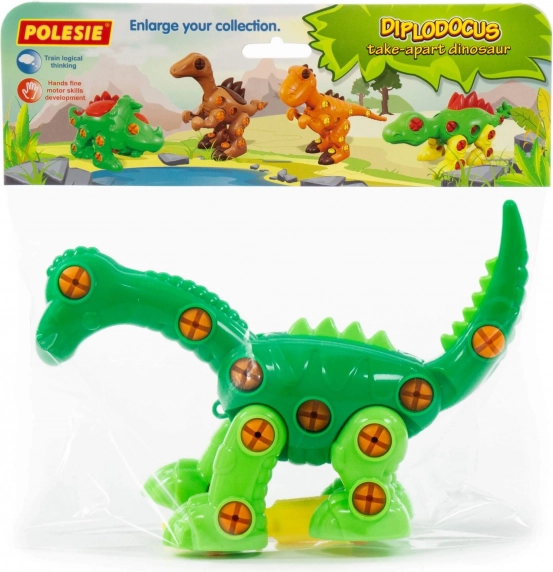 Schraubbausatz Dinosaurier Diplodocus – 35 Teile