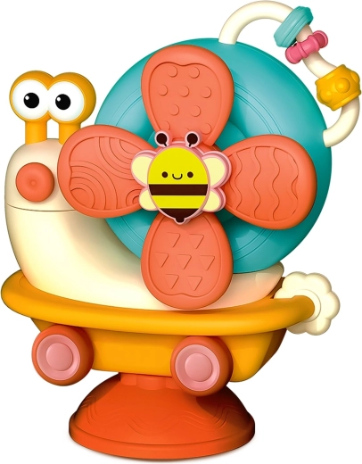 Sensorischer Spinner mit Saugnapf in Schneckenform