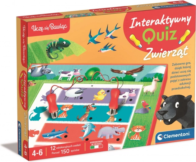Interaktives Quiz Tiere CLEMENTONI (4–6 Jahre)