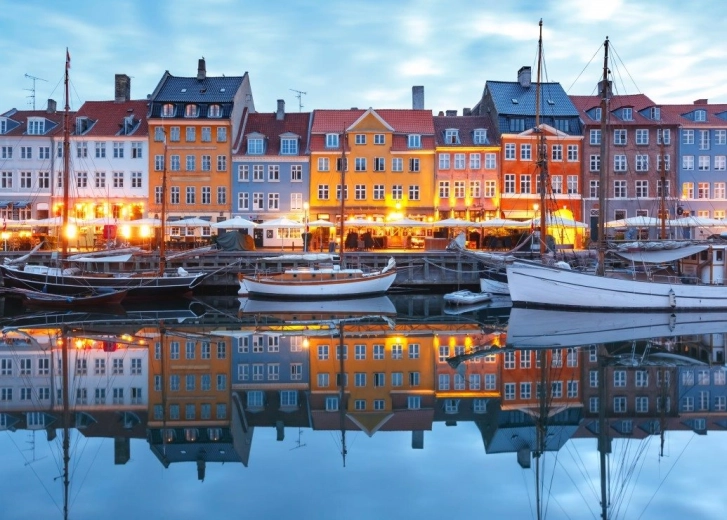 Puzzle Sonnenuntergang in Nyhavn 500 Teile BLUEBIRD