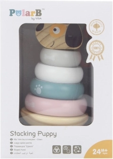 Holz-Steckpyramide Hund POLARB