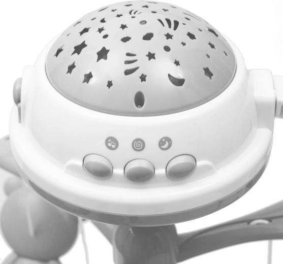 Ruhige Nacht mit Lichtprojektor