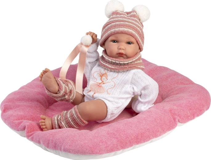 Llorens NEW BORN Neugeborenes Mädchen – realistische Baby-Puppe 35 cm, vollvinyl Körper zum Baden
