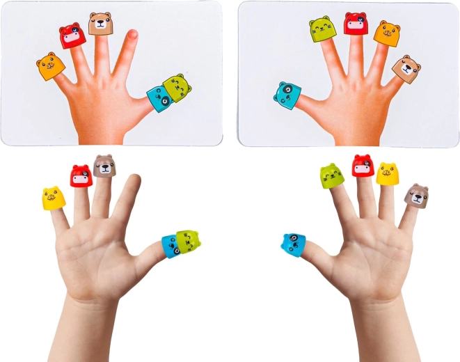 Farbige Fingerhüte mit Tiermotiven für geschickte Finger