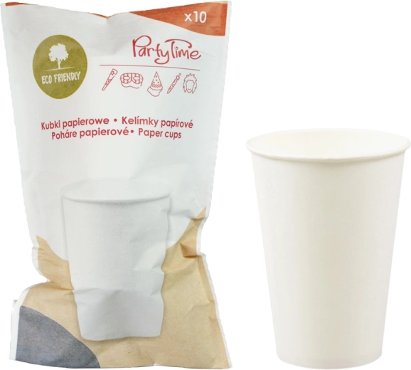 Pappbecher 200 ml weiß – Set mit 10 Stück