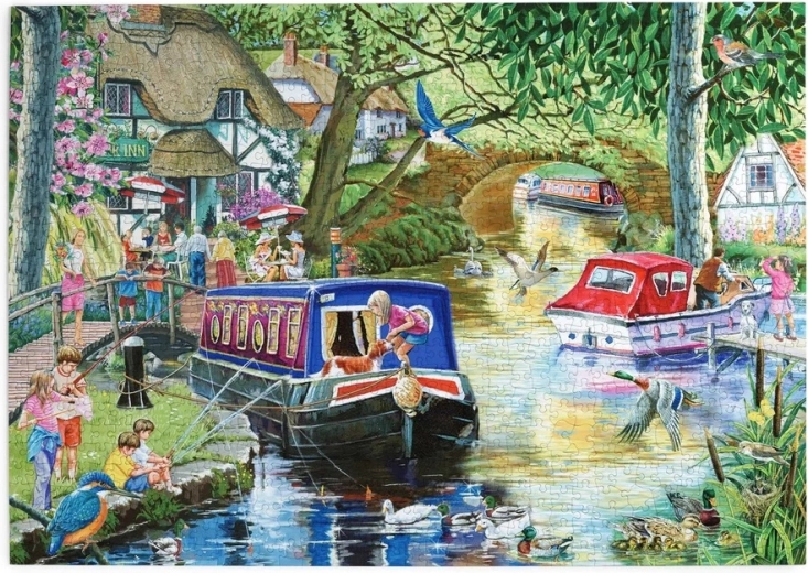 Puzzle House of Puzzles Sommer am Fluss, 1000 Teile
