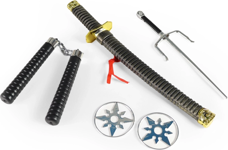 Ninja-Set mit Dolch und Zubehör