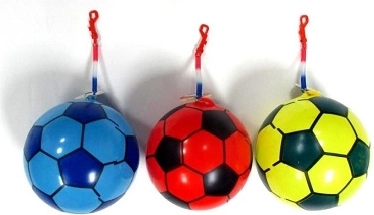 Gummiball mit Feder 23 cm