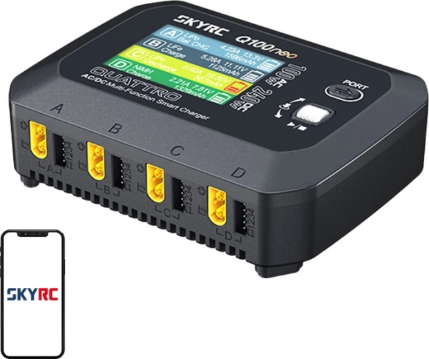 SkyRC Q100neo AC/DC multifunktionales intelligentes Ladegerät für Modellbau-Akkus