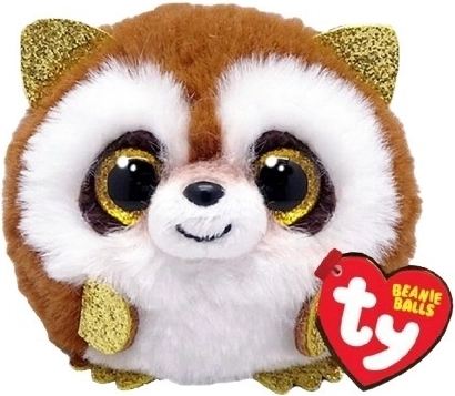 TY Beanie Plüschkugel – brauner Waschbär