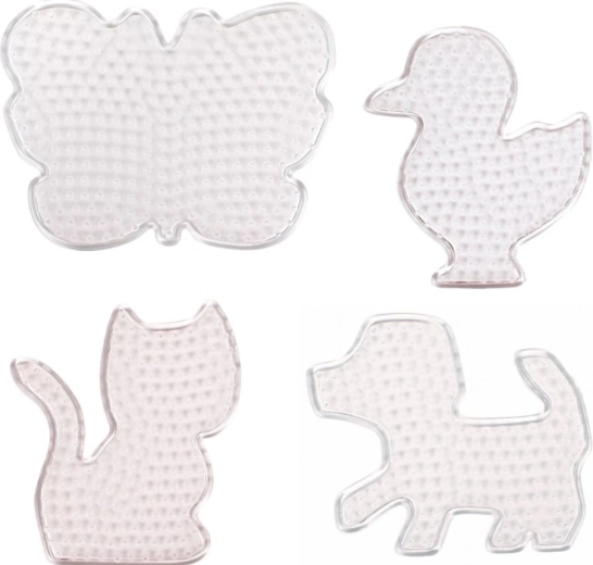 Playbox Steckplatten für Bügelperlen – Tiere, 4 Stk.