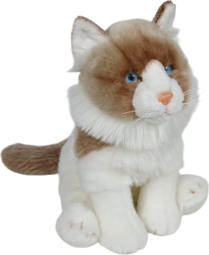 Plüschkatze Ragdoll sitzend 28 cm
