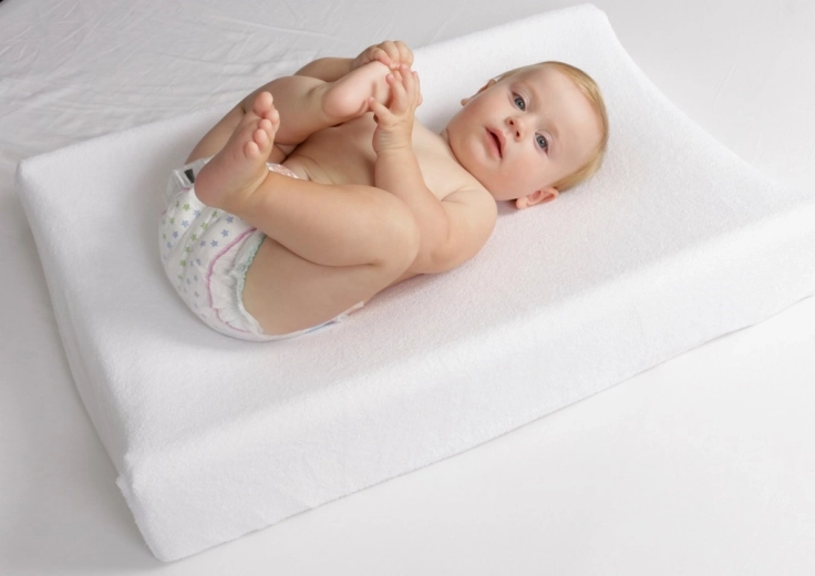 Babymatex Frottee-Bezug für Wickelauflage – weiß