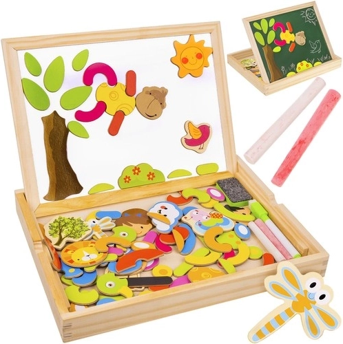 Multifunktionale hölzerne magnetische Tafel für Kinder
