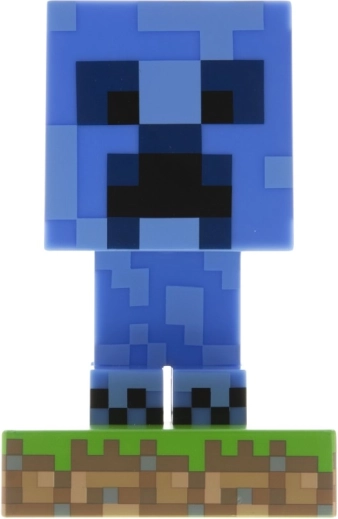 LED-Lampe MINECRAFT – Creeper blau (10 cm)