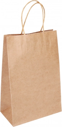 Geschenkpapiertüte Craft XS 15 × 8 × 21 cm