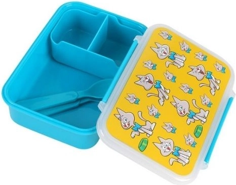 Kinder-Lunchbox Kätzchen mit Besteck