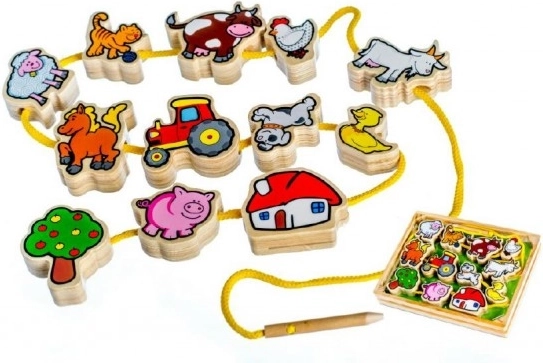 Holzfädelspiel Meine ersten Tiere