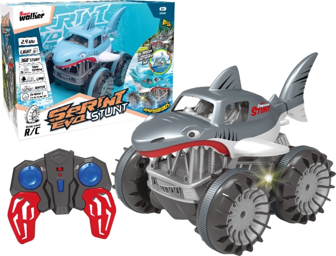 R/C amphibisches Stunt-Auto Hai 4WD 2,4 GHz