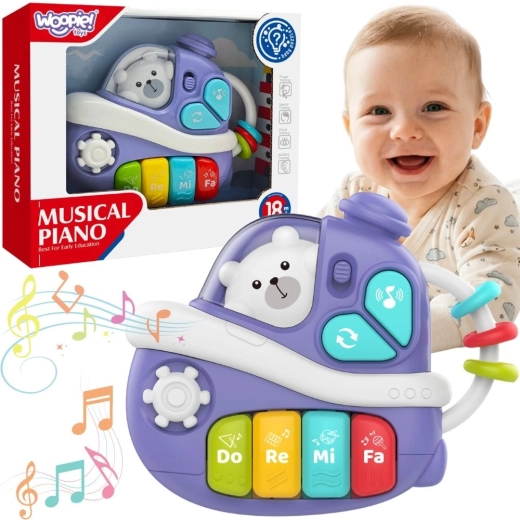 WOOPIE BABY interaktives Musikpiano in Schiffsform