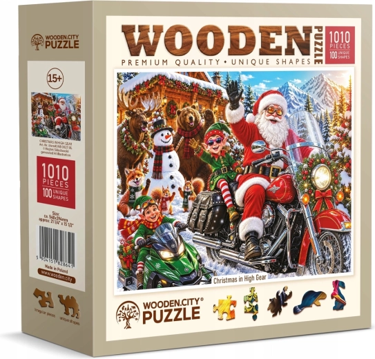 WOODEN CITY Holzpuzzle Weihnachten in vollem Gange, 1010 Teile