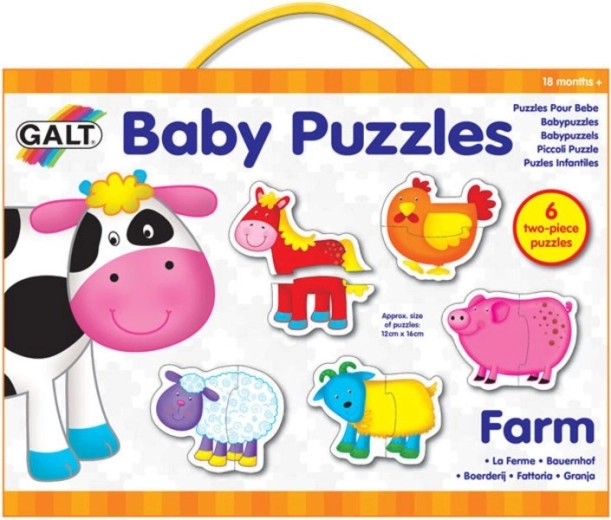 GALT Baby-Puzzle Bauernhof 6×2 Teile