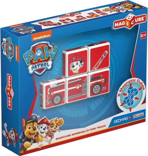 Geomag magnetische Würfel Magicube Paw Patrol – Marshall im Feuerwehrwagen