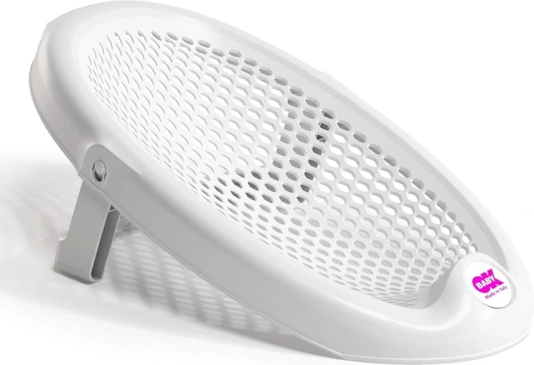 OK Baby faltbare Badehilfe für die Badewanne Jelly 0–8 Monate, weiß