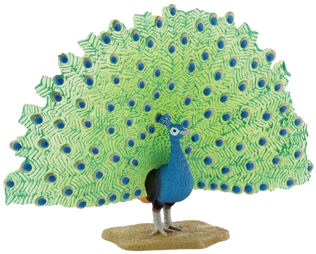 Bullyland Pfau – handbemalte Figur ohne PVC