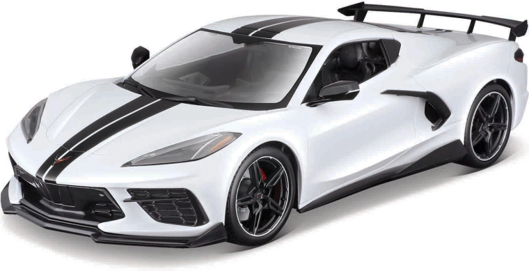 Maisto Chevrolet Corvette Stingray Coupé High Wing 1:18 weiß