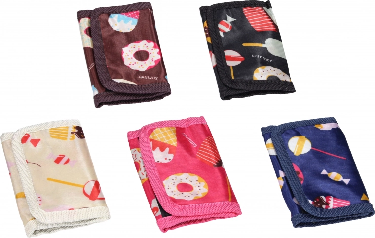 Stylische Geldbörse mit Klettverschlusstasche