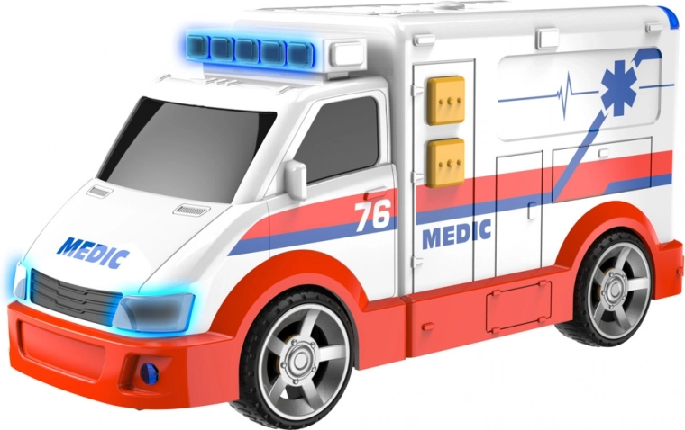 Teamsterz Krankenwagen mit Licht und Sound 16 cm