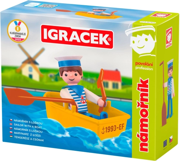 Efko Igráček Seemann – Set: Figur mit Boot