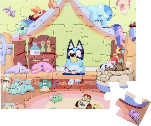 Holzpuzzle Bluey – 20 Teile