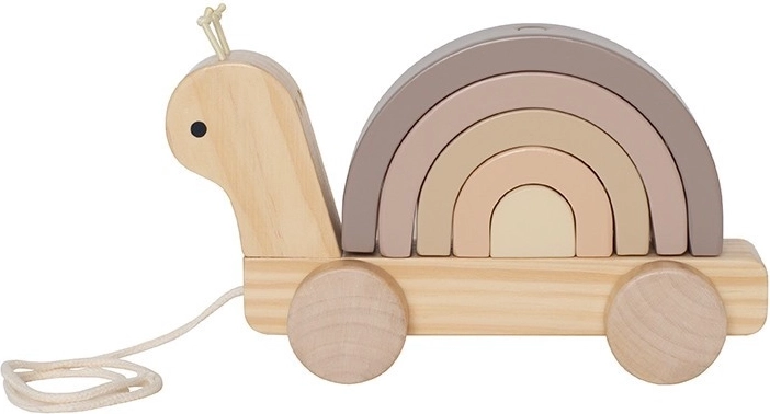 Jabadabado Zieh- und Stapelschnecke mit Regenbogen
