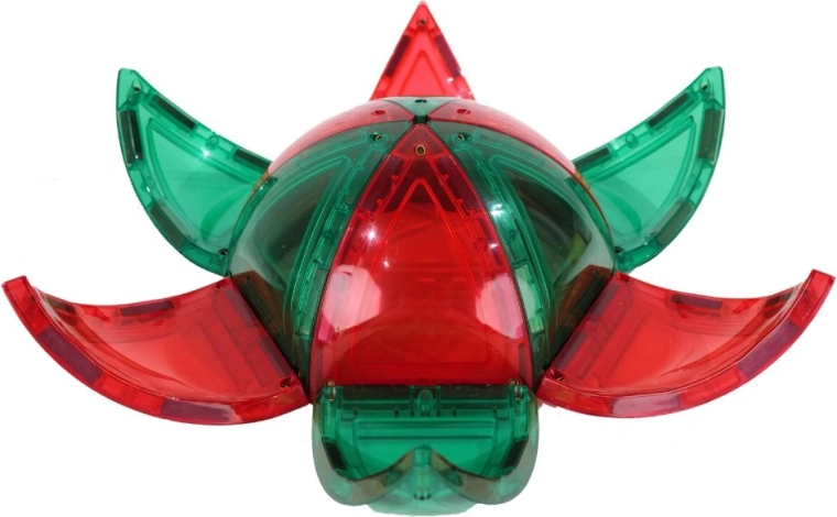 Cleverclixx magnetische Bausteine Curved Dome Pack Intense (47 Stk.)