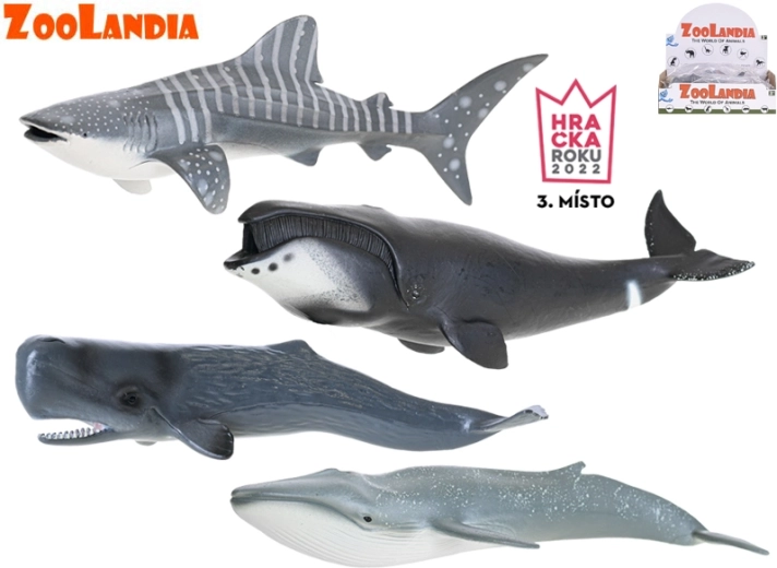 Zoolandia Meerestiere – realistische Figuren von Walen und Hai 22,5–28 cm