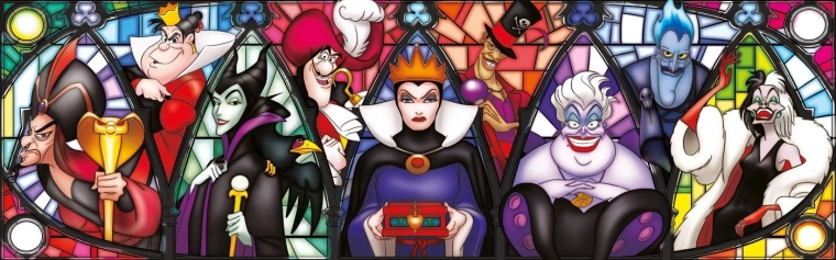 Panorama-Puzzle Disney Villains 1000 Teile