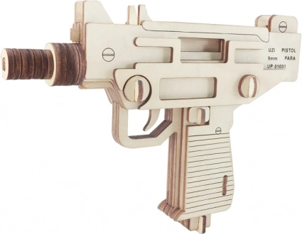Holzpistole UZI 3D Puzzle