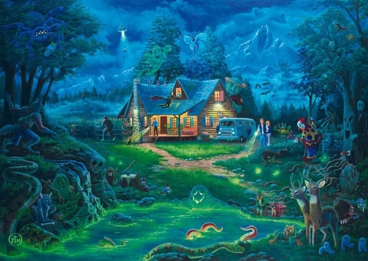 Puzzle Spukhaus 1000 Teile SCHMIDT