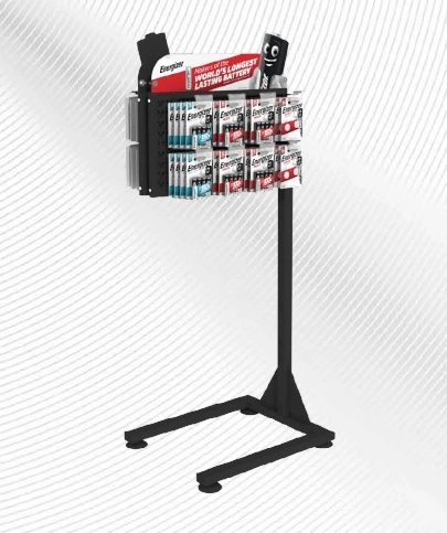 Horizontaler ENERGIZER-Ständer 4×2 mit Antennenhalter, beidseitig, ohne Paneele