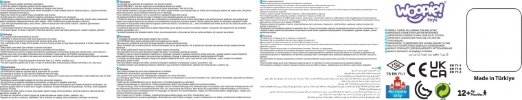 Rutschfahrzeug 4-in-1 mit Formensortierer, Schiebestange und Hupe WOOPIE