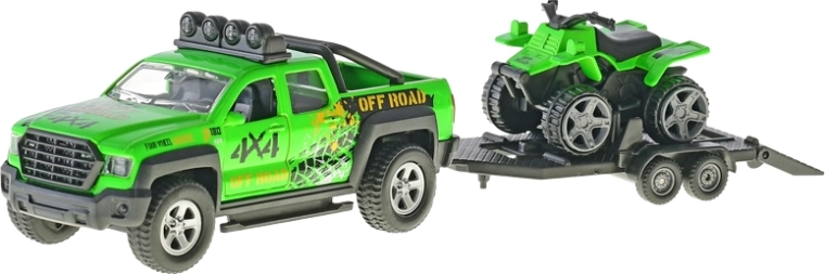 Realistische Offroad-Ausführung und funktionaler Anhänger